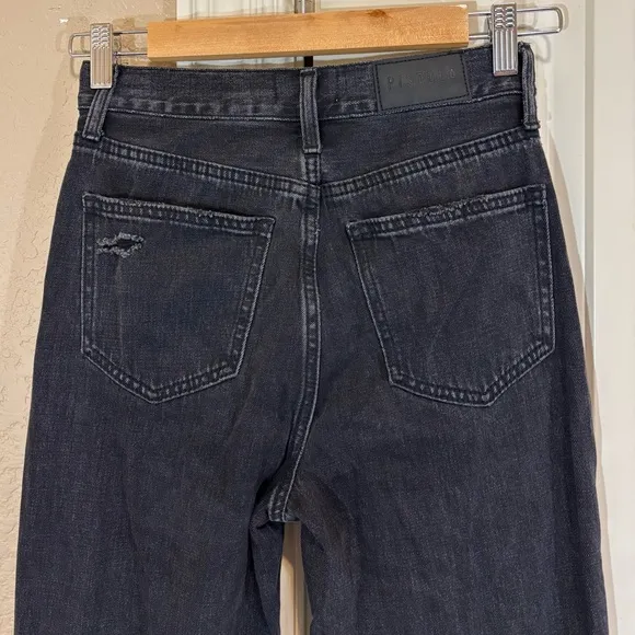 Pistola Cassie High Rise Distressed Straight Leg Jeans