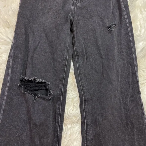 Pistola Cassie High Rise Distressed Straight Leg Jeans