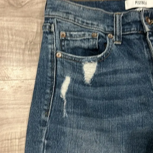 Pistola jeans distressed high rise jeans size 27