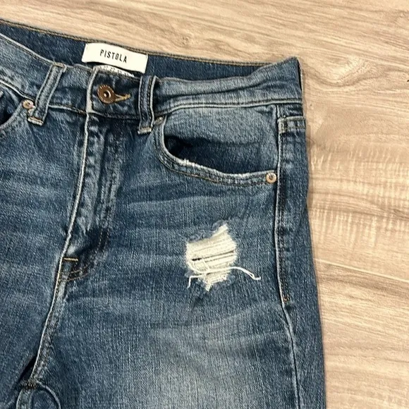 Pistola jeans distressed high rise jeans size 27
