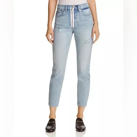 Pistola Nico High-Rise Exposed Zip Skinny Jeans in Lexington Lux