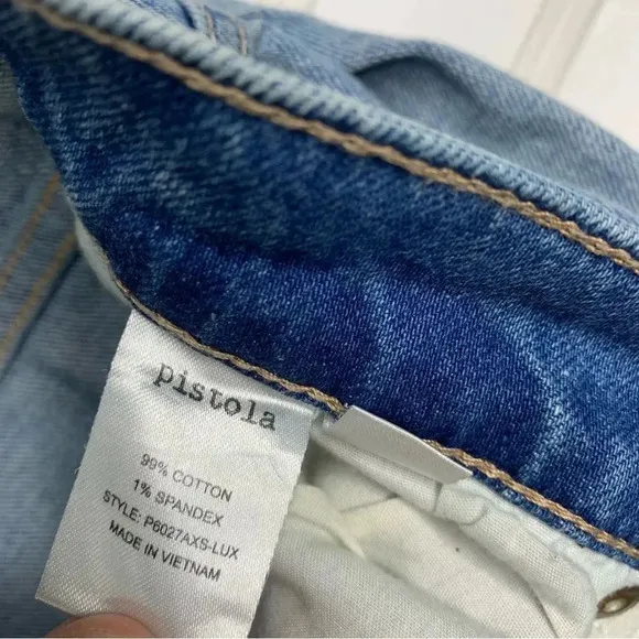 Pistola Nico High-Rise Exposed Zip Skinny Jeans in Lexington Lux