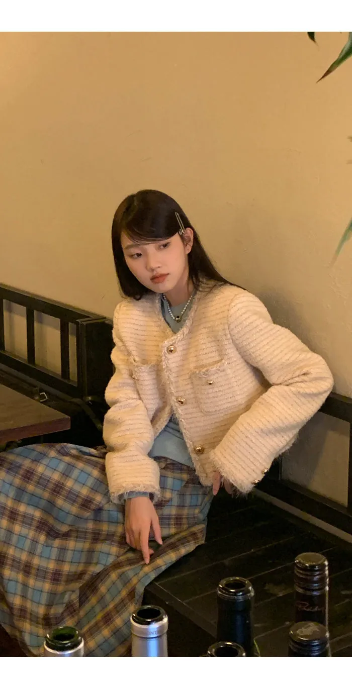 plaid pleated skirt