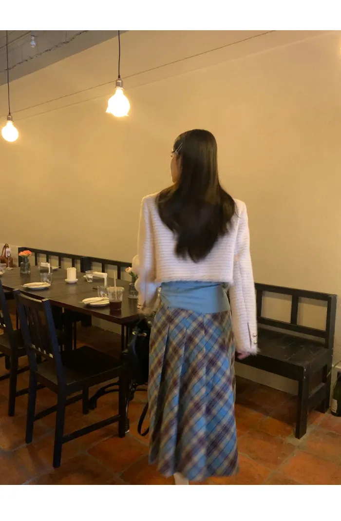 plaid pleated skirt