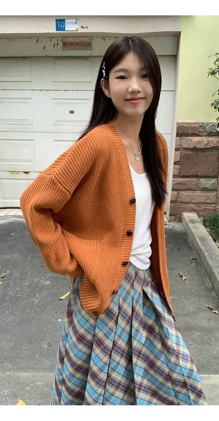 plaid pleated skirt