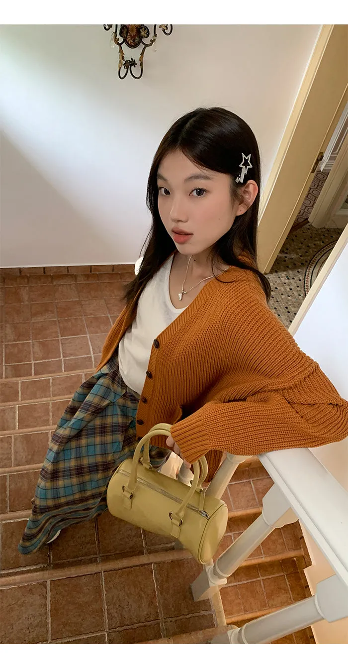 plaid pleated skirt