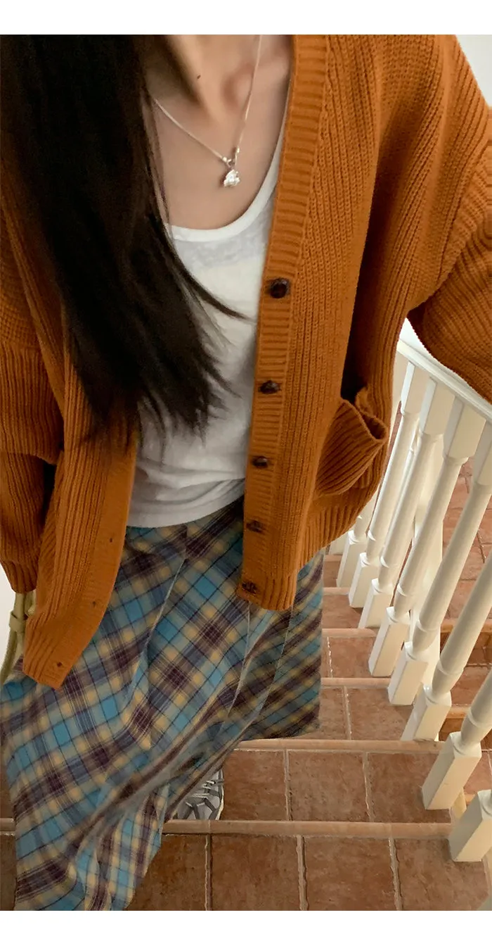plaid pleated skirt