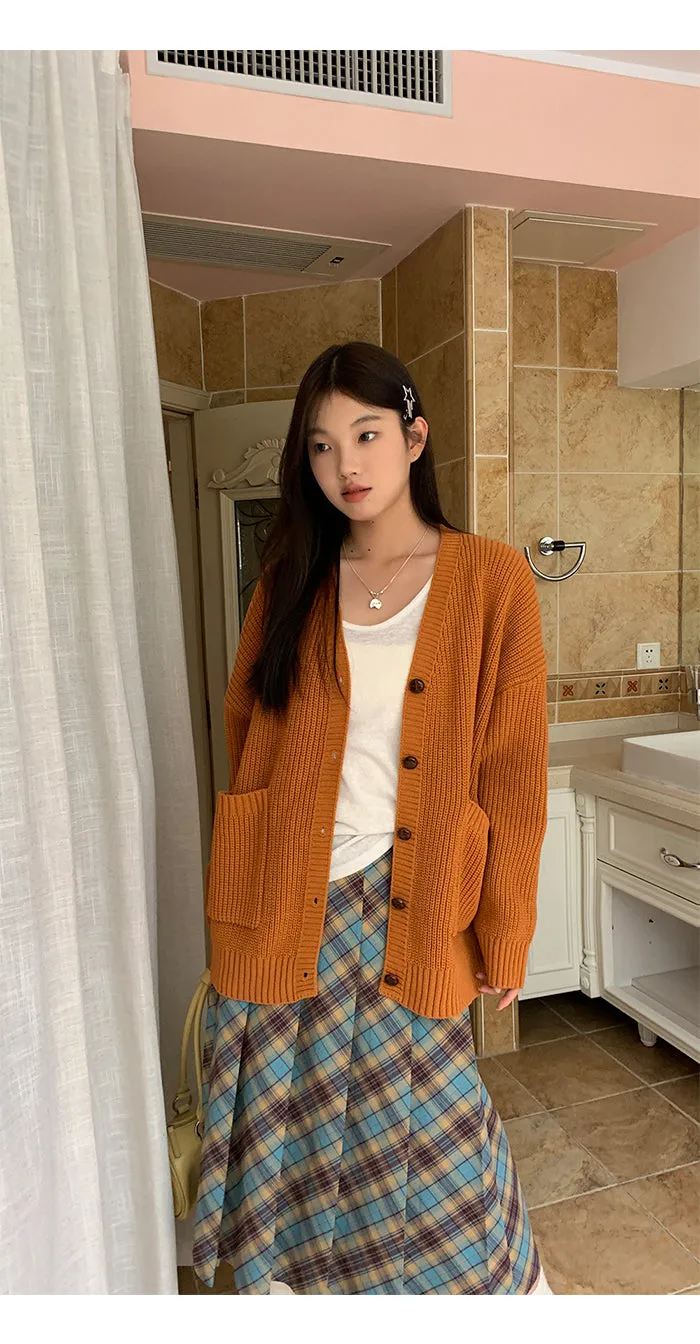 plaid pleated skirt