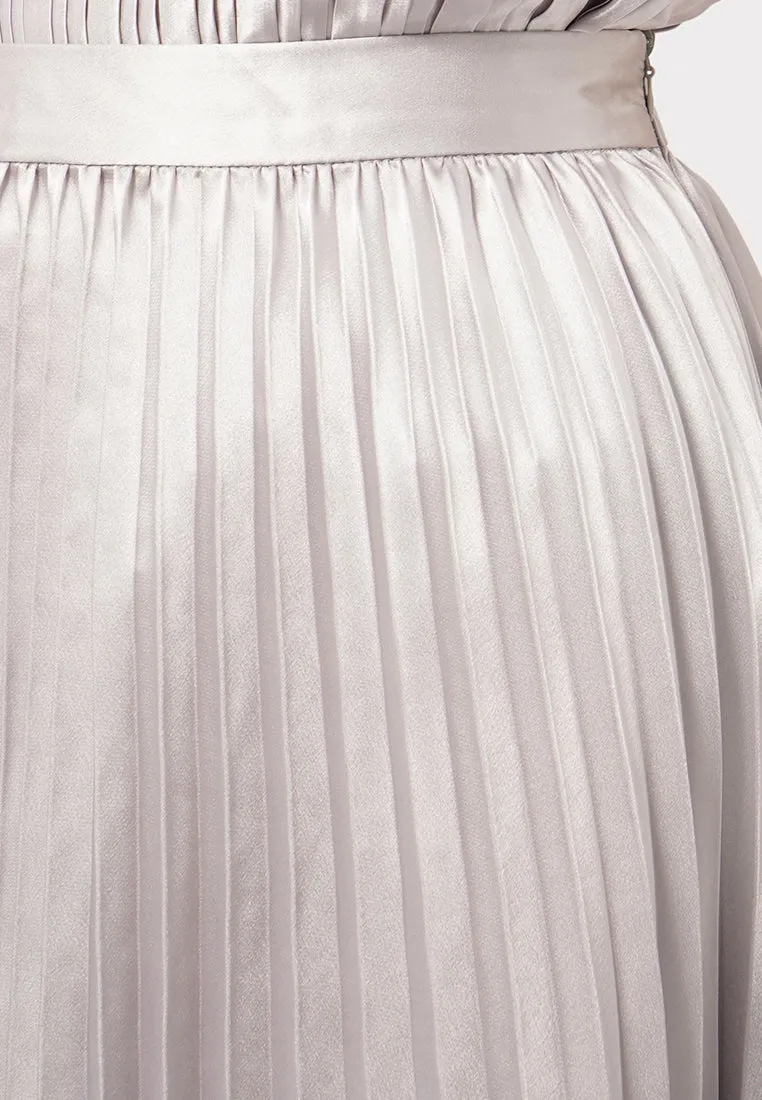 Pleated Midi Skirt