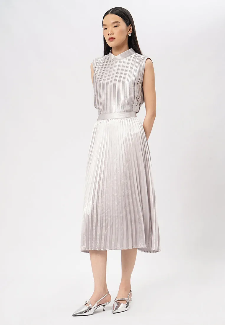 Pleated Midi Skirt