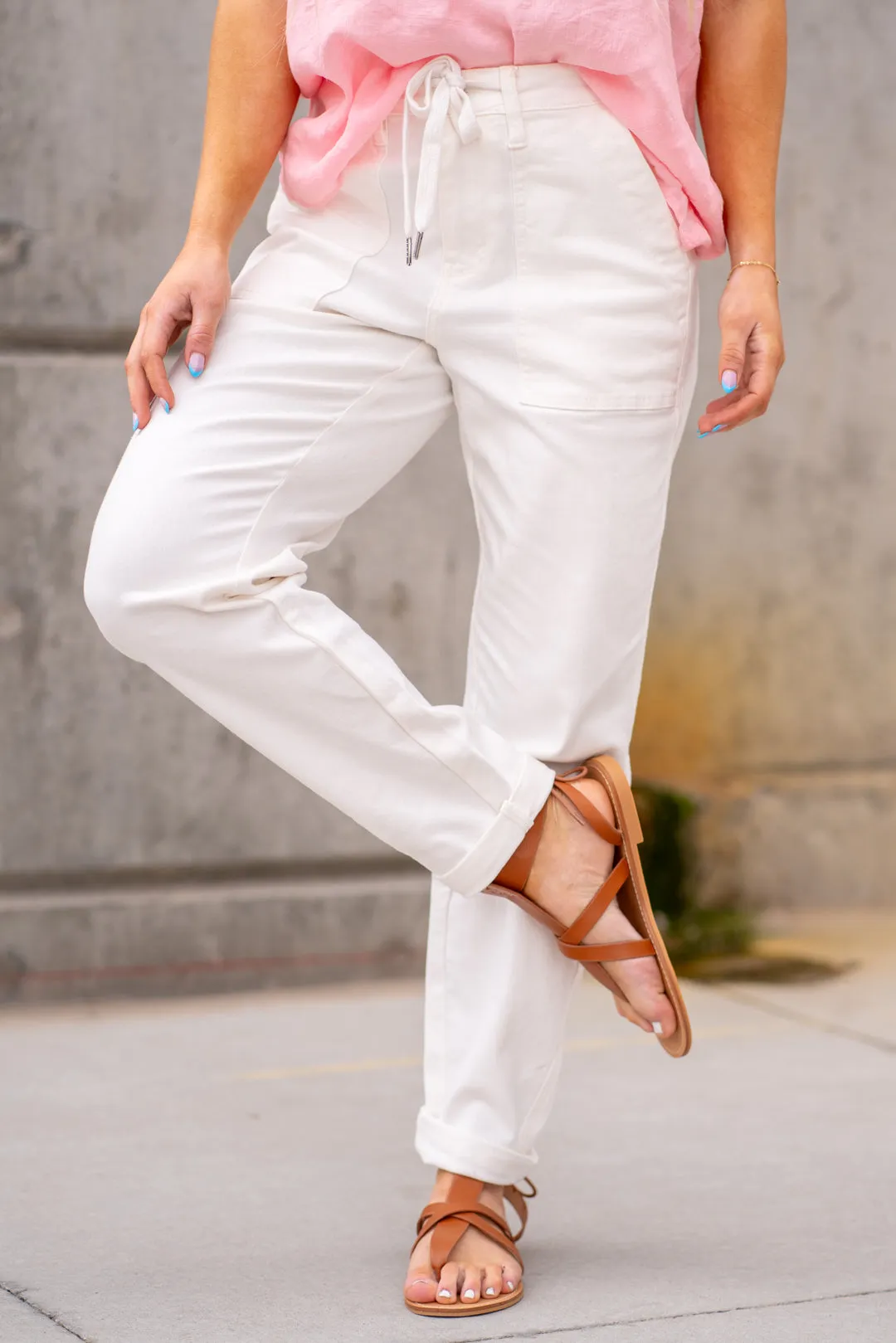 Plus Heather High Rise Cuffed Jogger