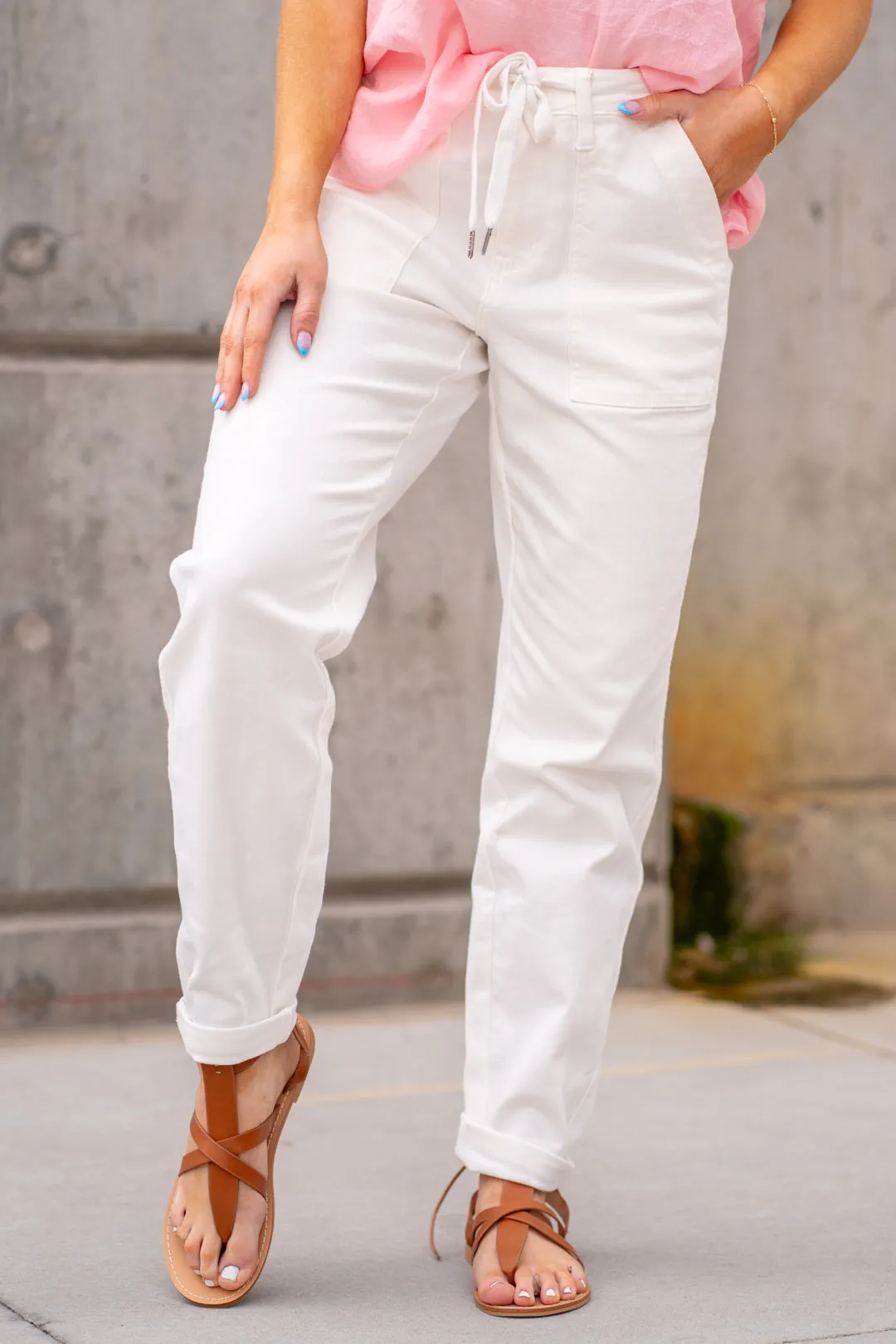 Plus Heather High Rise Cuffed Jogger