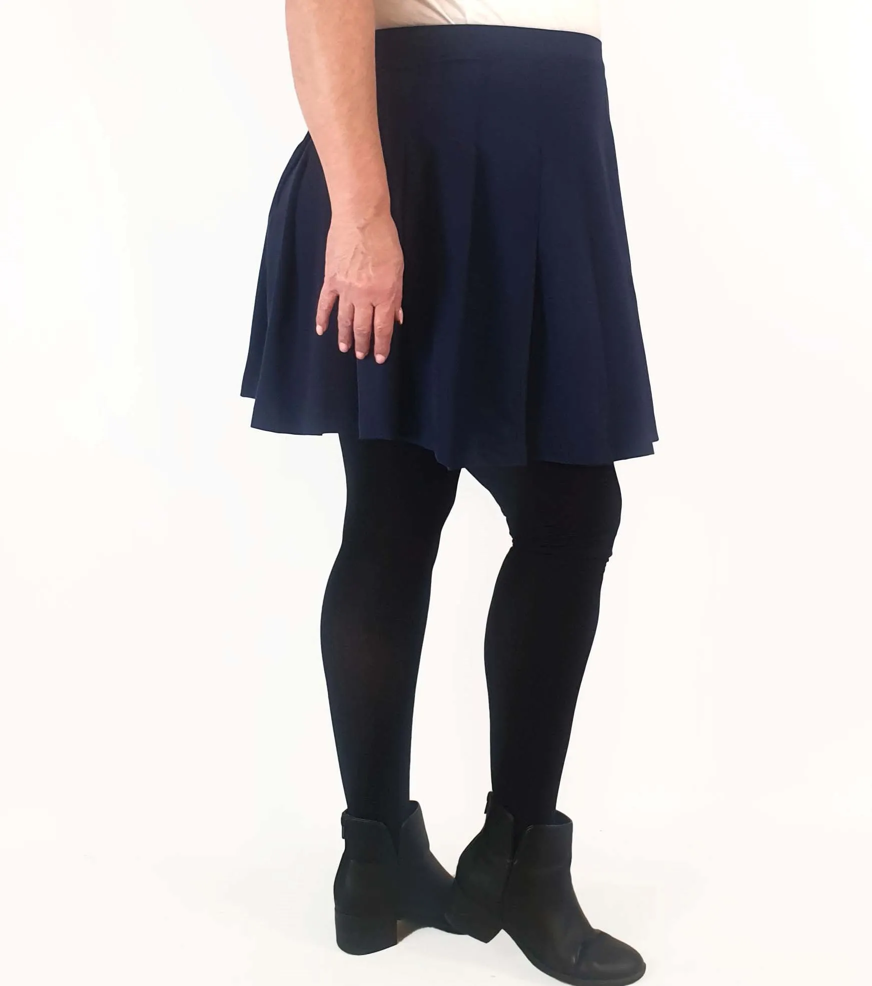 Princess Highway navy Rita pleated mini skirt size 18