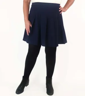 Princess Highway navy Rita pleated mini skirt size 18