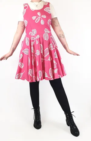 Publisher Textiles   Belinda Kuriniya pink hand printed sleeveless dress size 14, fits 12-14 (as new with tags)