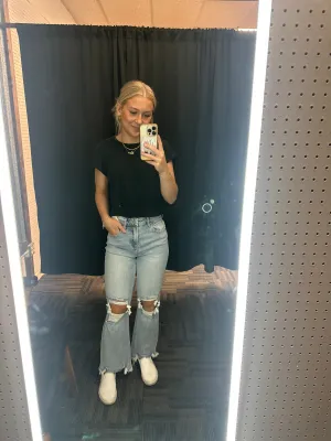 Queen Of My Heart Risen High Rise Crop Straight Jeans