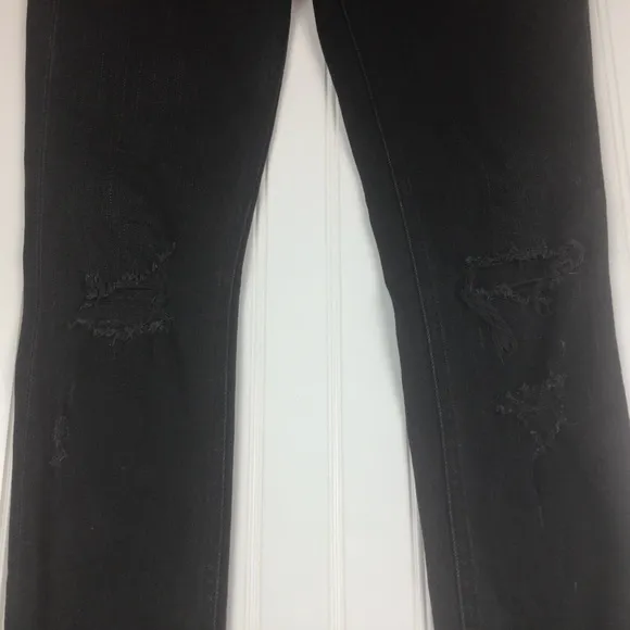 Rag &amp; Bone Distressed Skinny Jeans Black