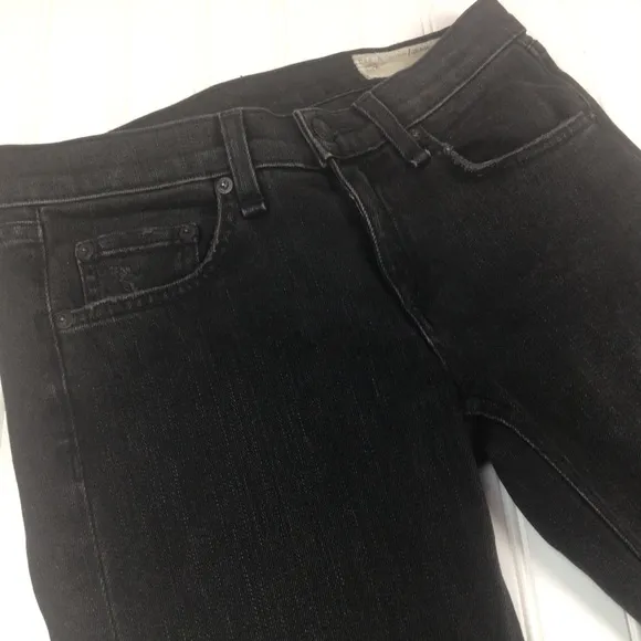 Rag &amp; Bone Distressed Skinny Jeans Black