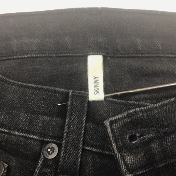Rag &amp; Bone Distressed Skinny Jeans Black