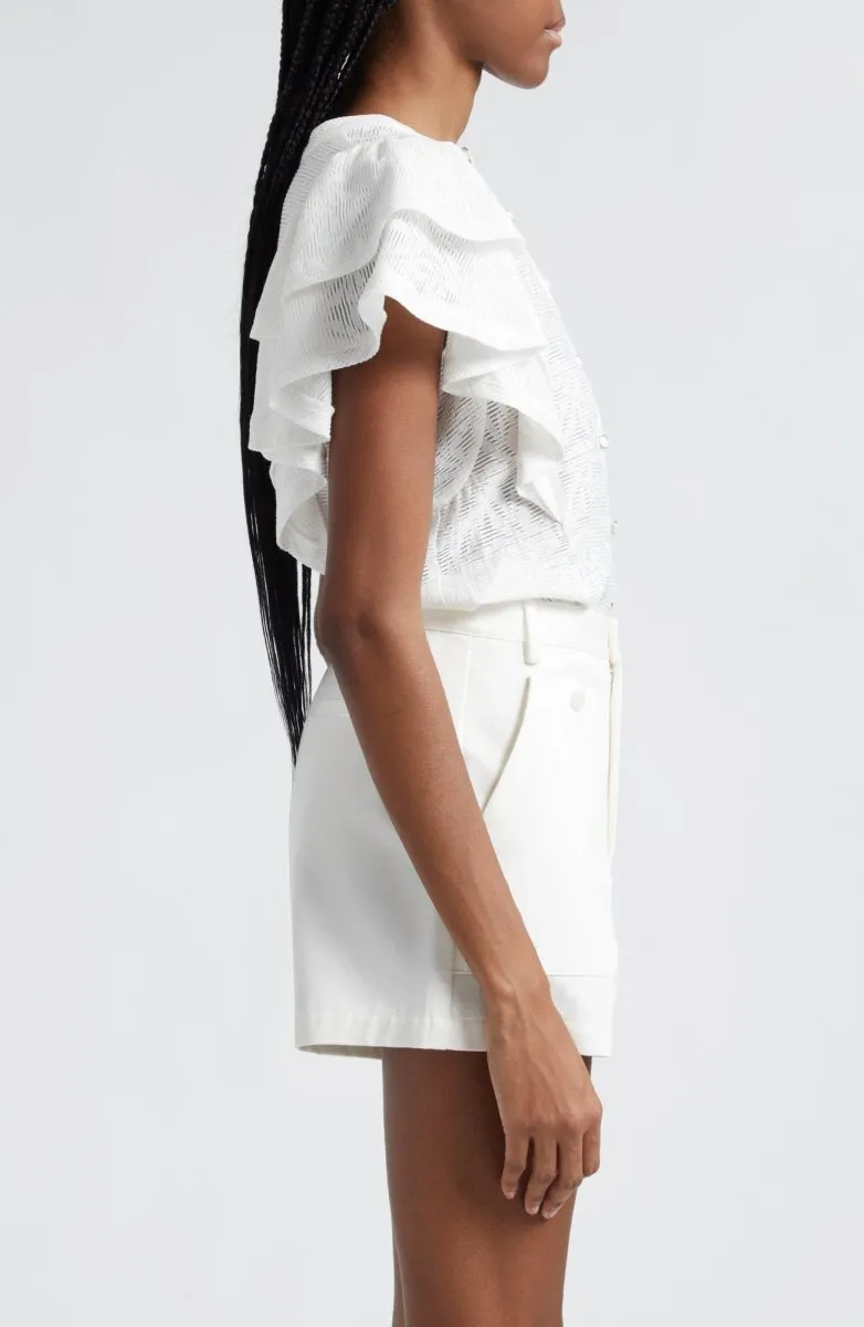 Ramy Brook - Giavanna Tiered, Ruffled Sleeved Top (Final Sale)