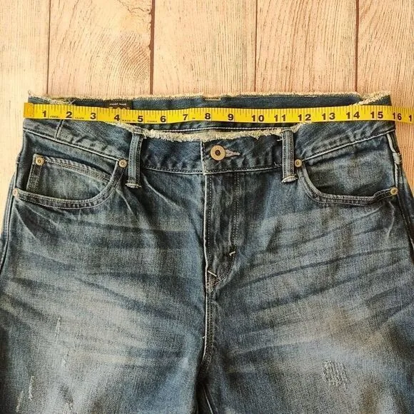 Rare Lee Union Made 101  Distressed Denim Ankle Jeans sz 28