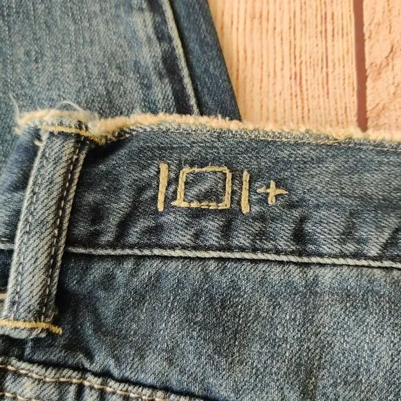 Rare Lee Union Made 101  Distressed Denim Ankle Jeans sz 28