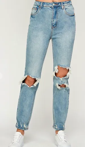 REAGAN FITTED DENIM JEANS