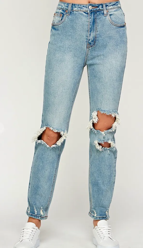 REAGAN FITTED DENIM JEANS
