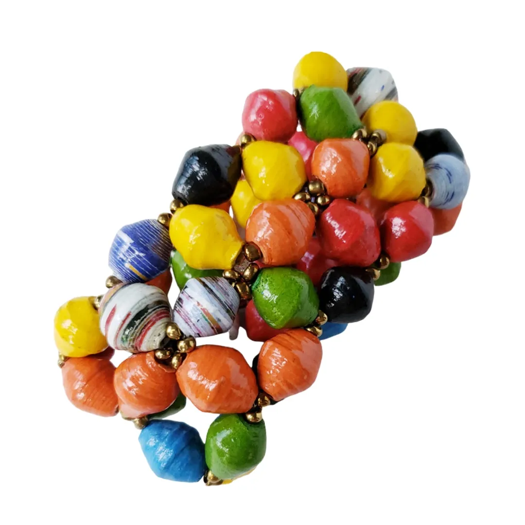 Recycled Paper Bead Bracelet - Prosper