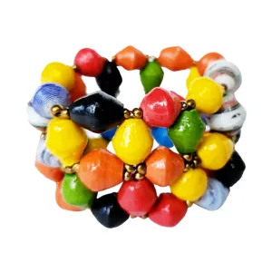 Recycled Paper Bead Bracelet - Prosper