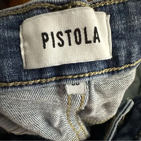 Revolve Pistola Audrey Mid Rise Skinny Distressed Jean