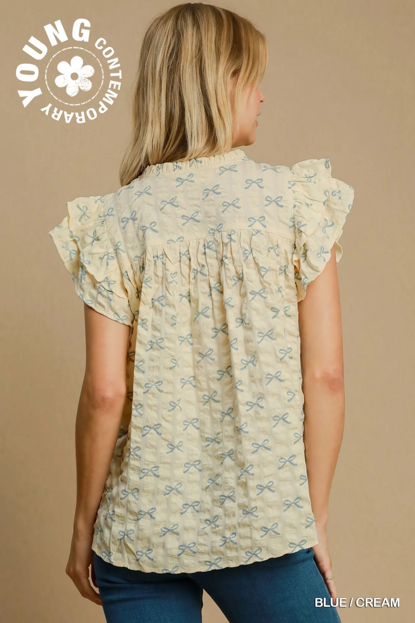 Ribbon Print Top