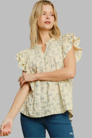 Ribbon Print Top