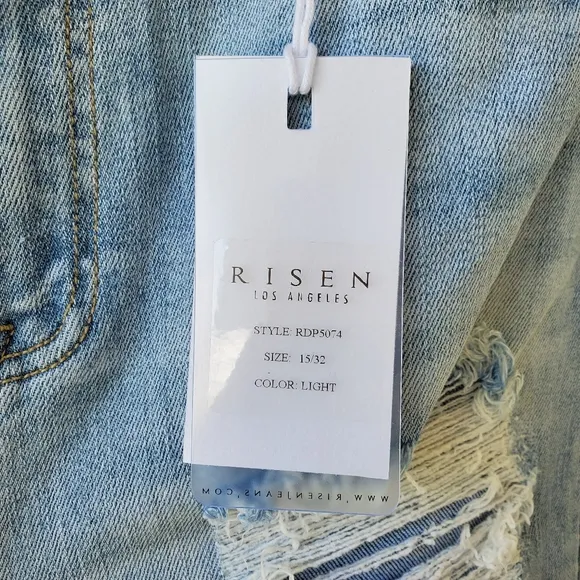 Risen jeans high rise combo washed straight jeans