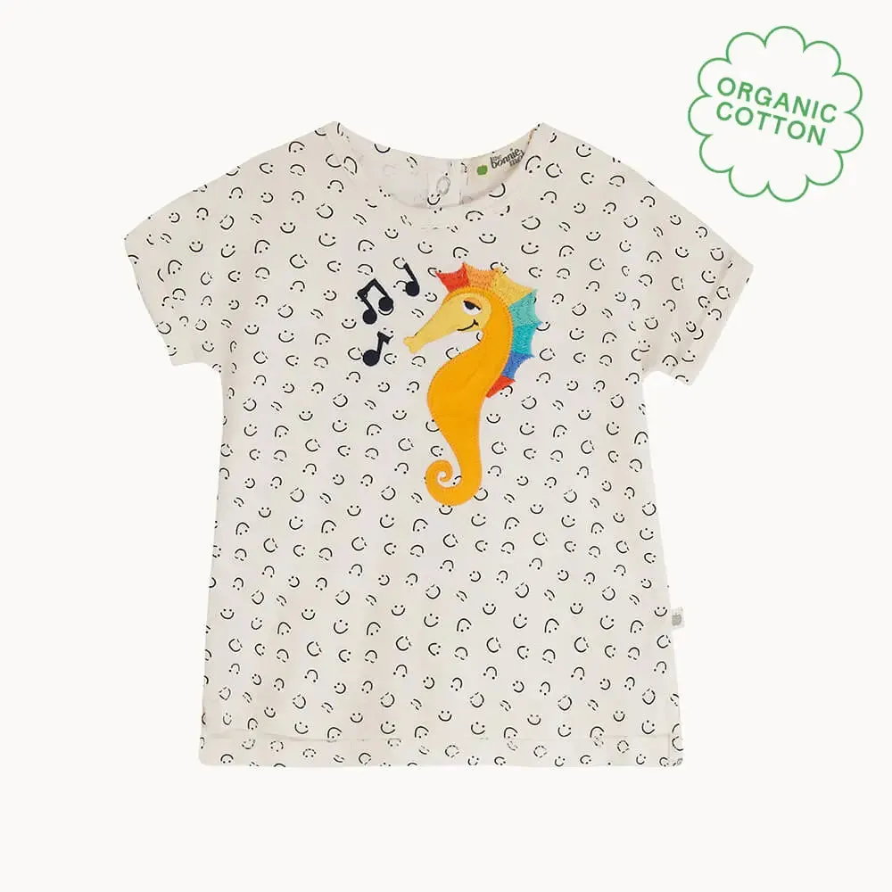 ROCKNESS - Seahorse Applique T Shirt