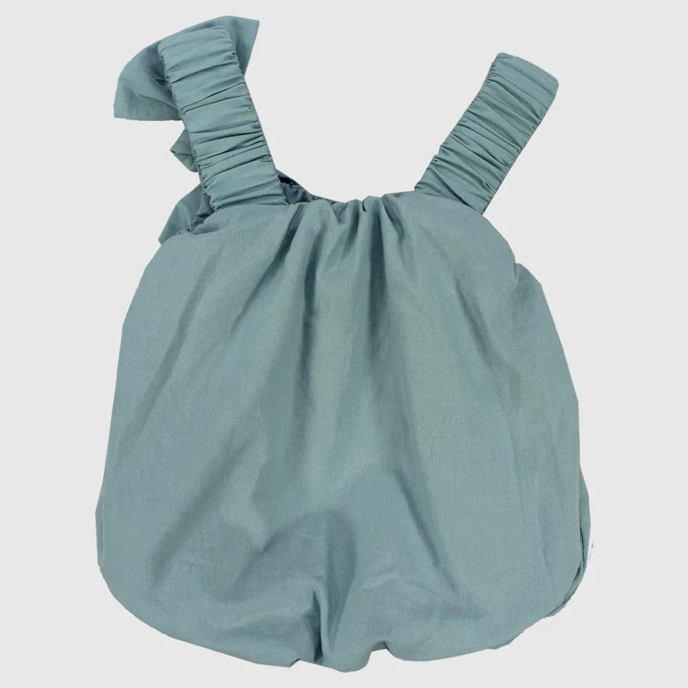Ruffled Shoulders Sleeveless Blouse