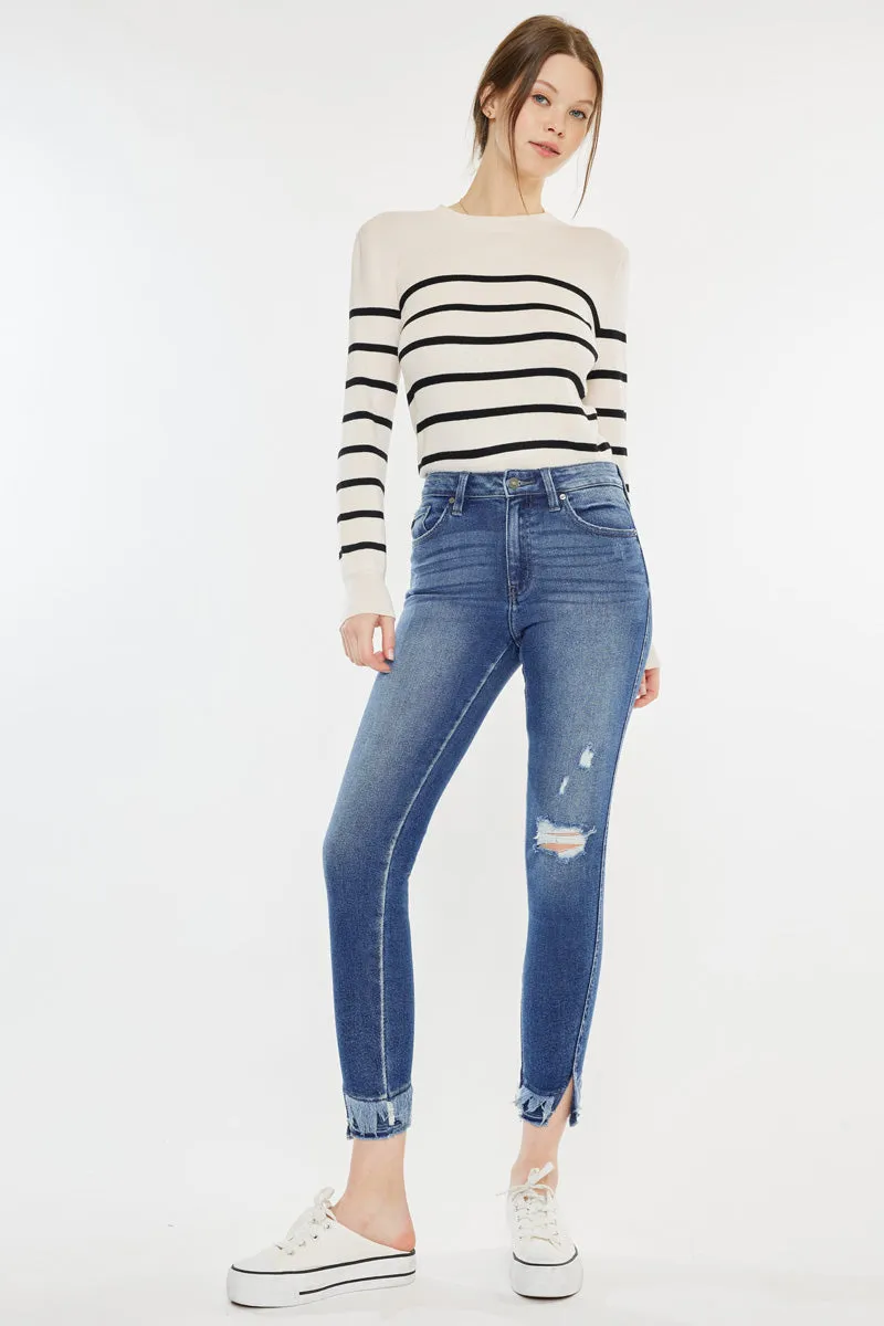 Safiya High Rise Ankle Skinny Jeans