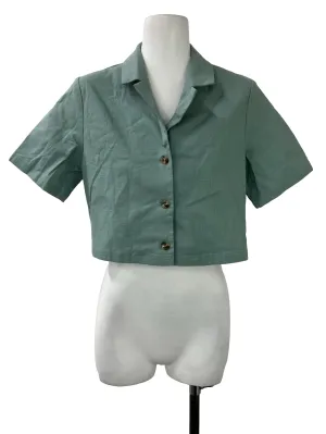 Sage Green Collared Top