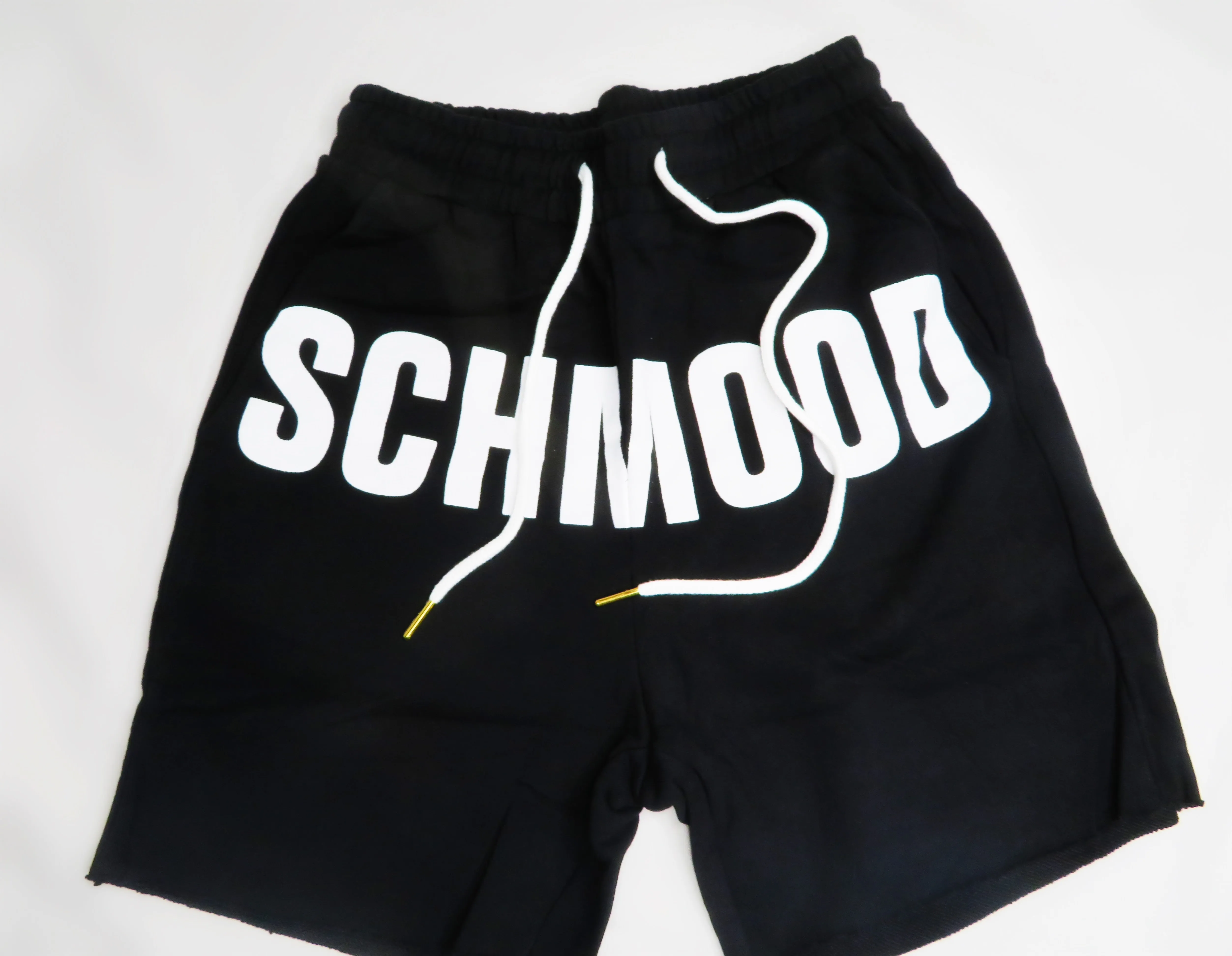 SCHMOOD Sweat Shorts - Black/White
