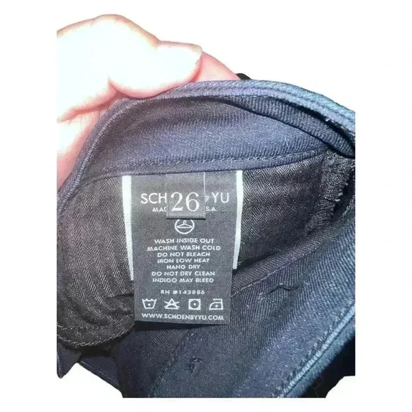 Schoen By YU MUSE IN JET Dark Blue Denim Skinny Jeans Size 26 Sustainable