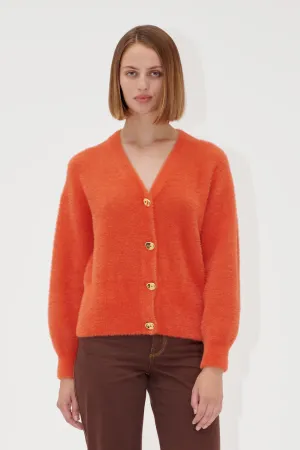 Stine Goya Long Sleeve Dropped Shoulder Cardigan - Summer Fig