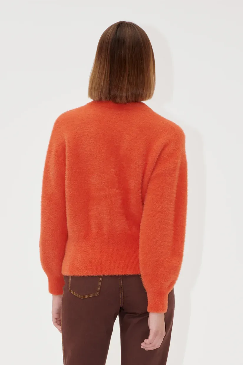 Stine Goya Long Sleeve Dropped Shoulder Cardigan - Summer Fig