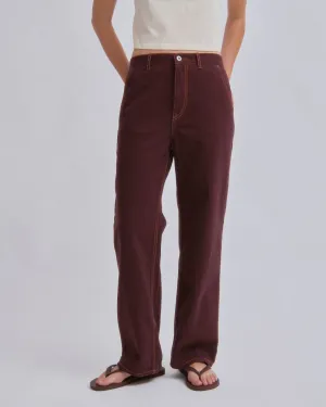 Straight Leg Denim in Sangria