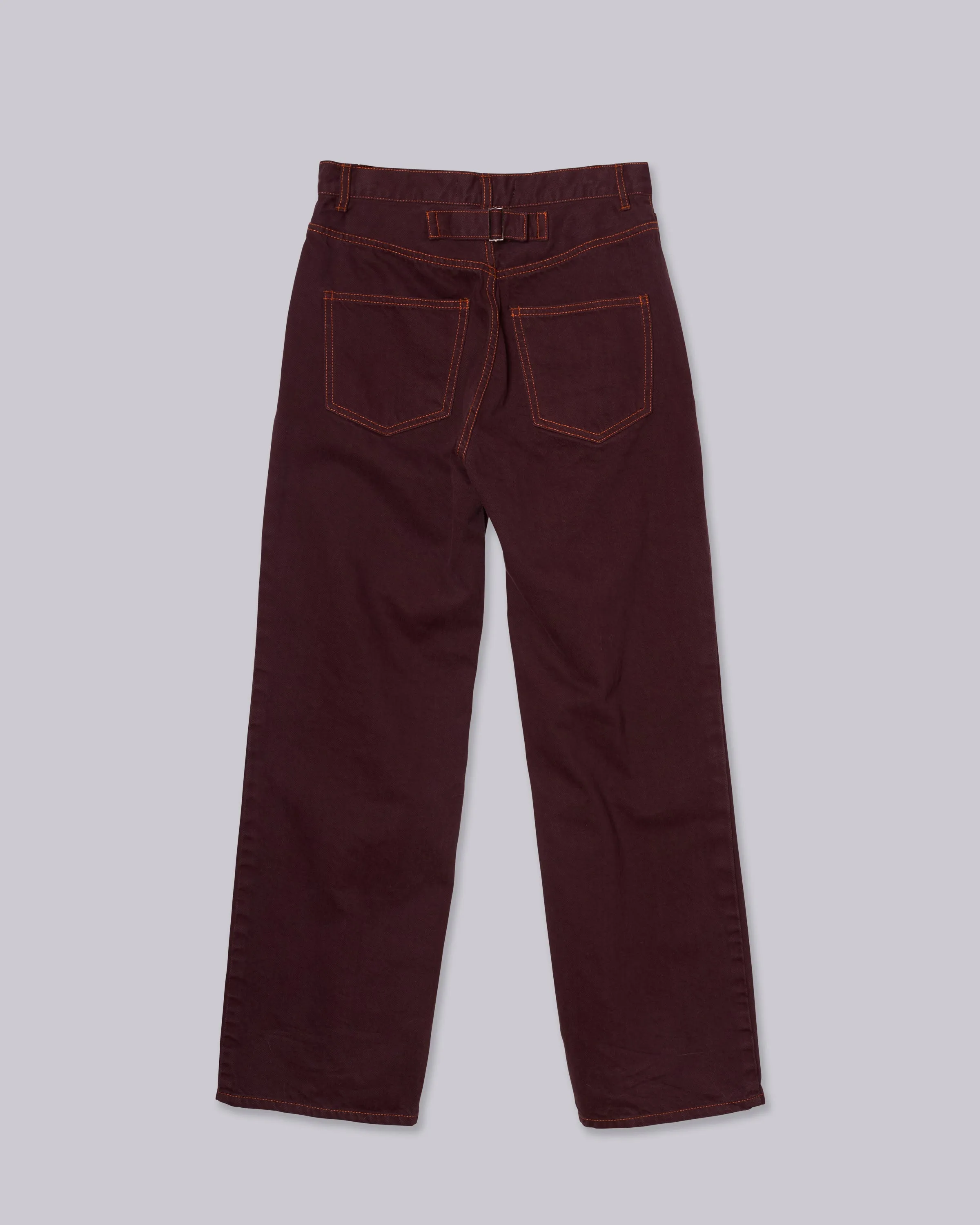 Straight Leg Denim in Sangria