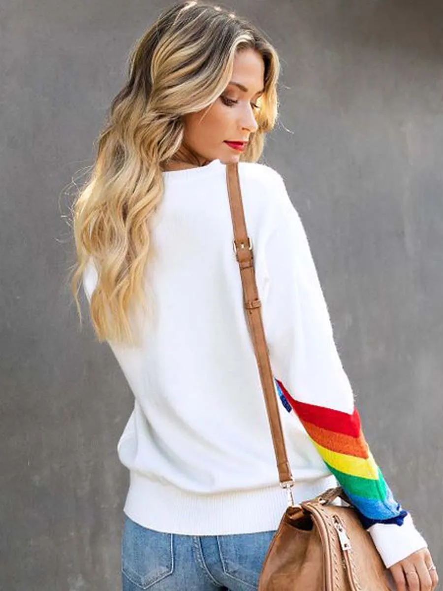 Stunncal Rainbow Design White Top