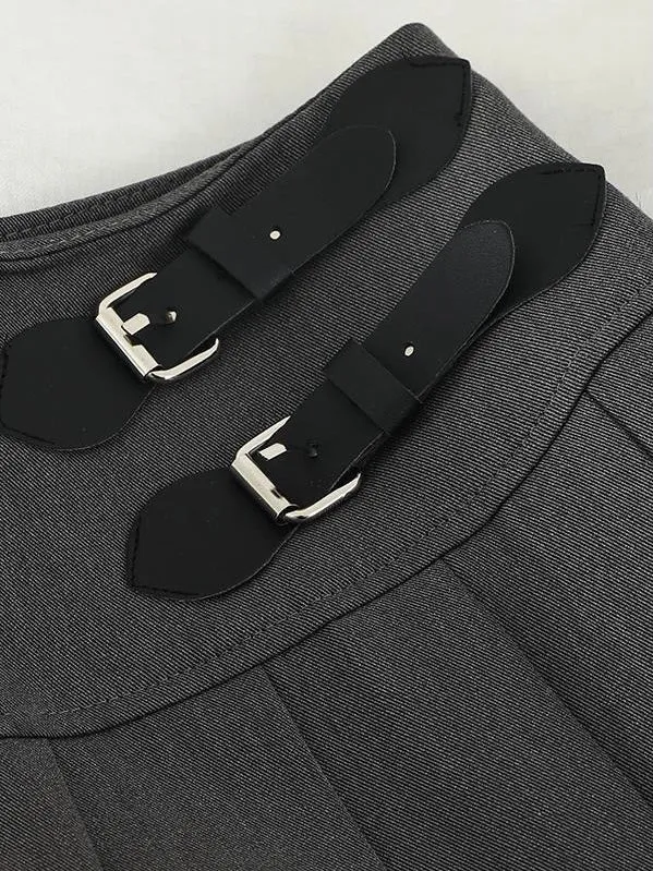 Suit Pleated Skirt