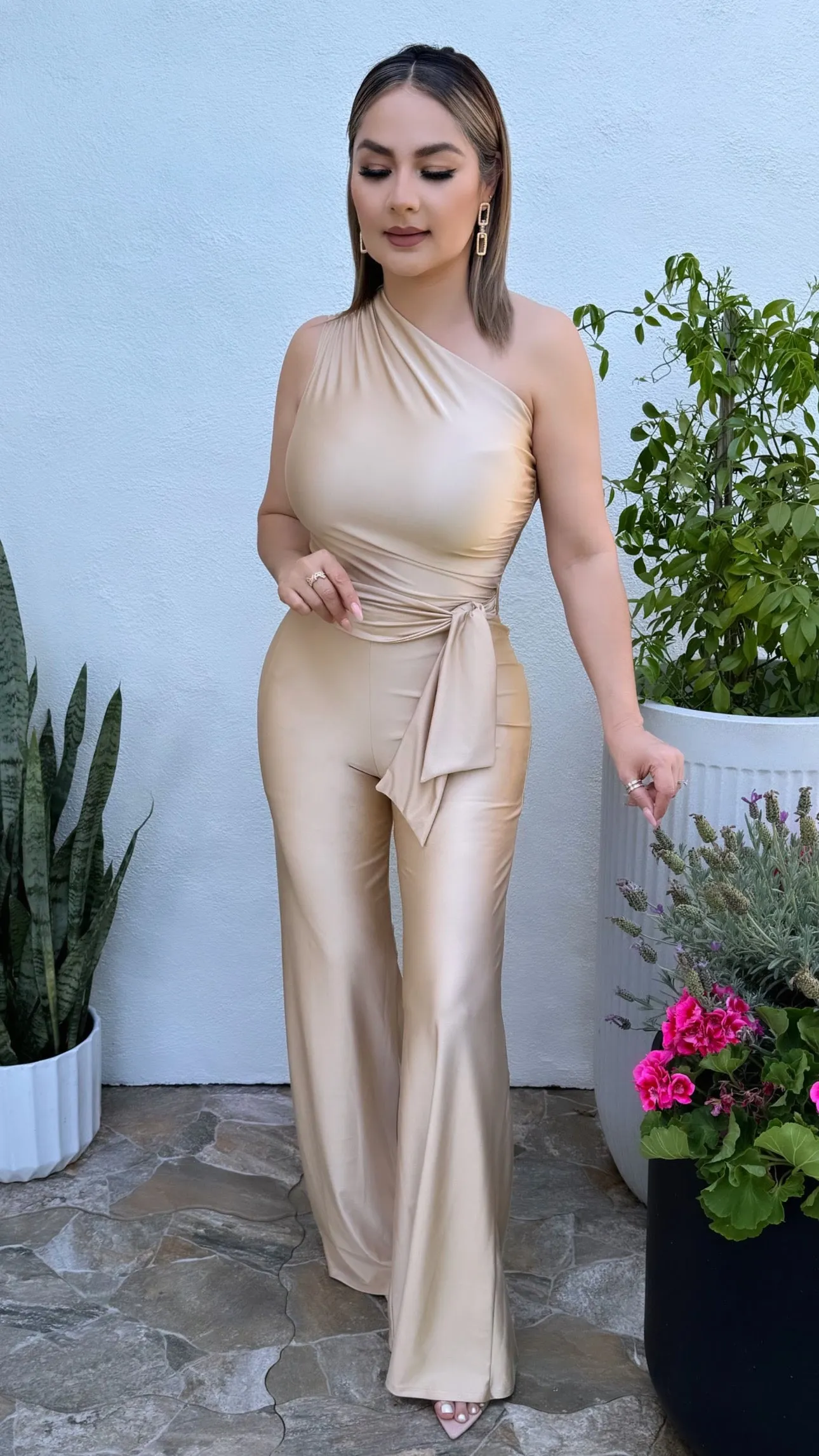 TRINITY GOLD JUMPSUIT