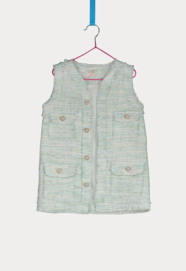 Tweed Four Pocket Gilet And Short Set