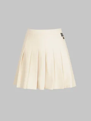 Tweed Pleated Skirt