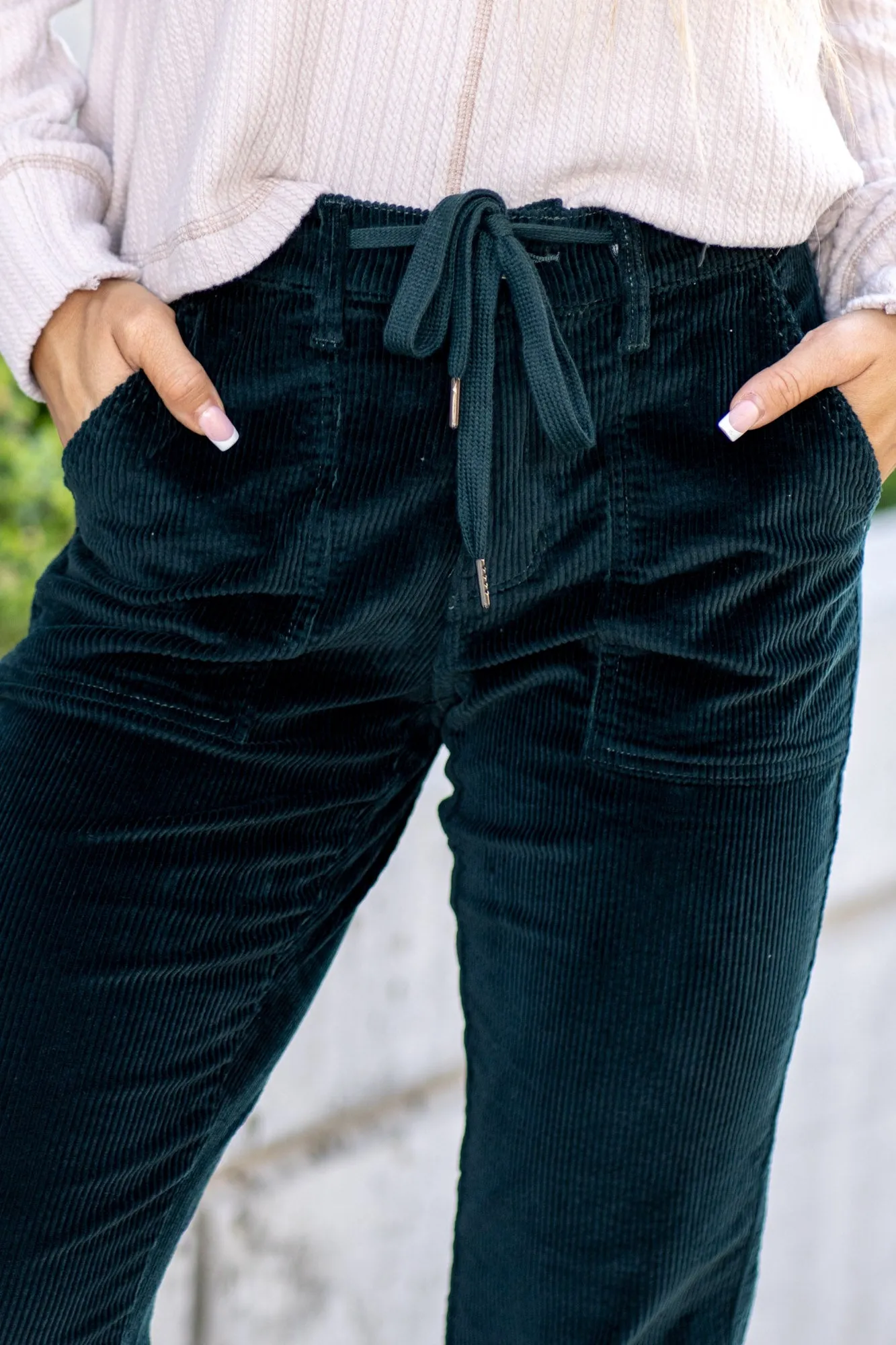 Velvet Eclipse High Rise Corduroy Jogger Regular & Plus Sizes
